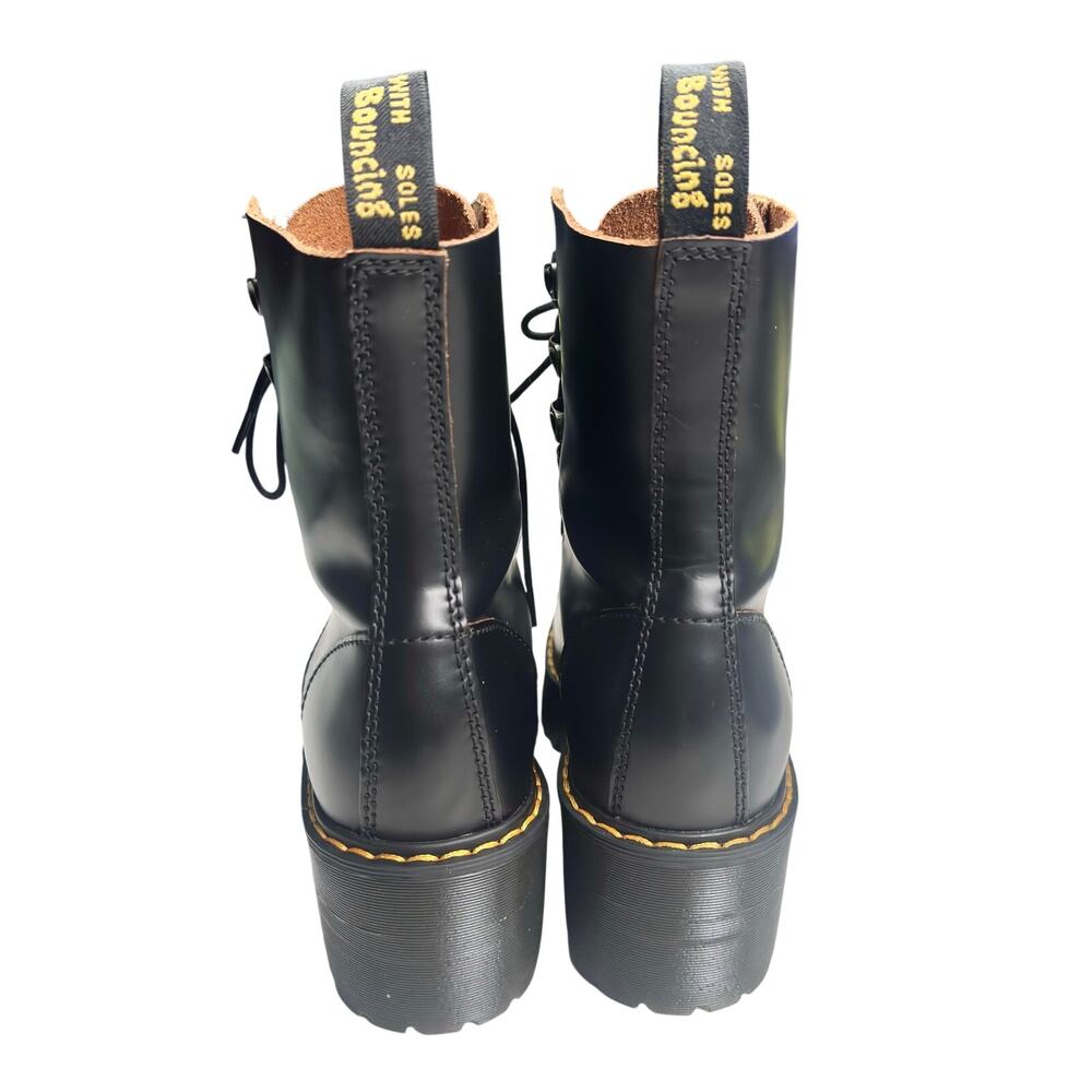 Dr. Martens | Women | Leona Black Vintage Smooth Leather Heeled Boots | Sz 6 - Picture 3 of 16